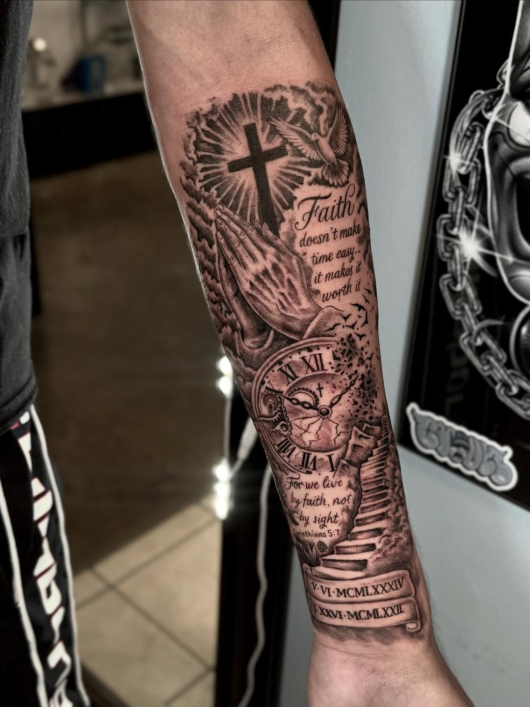 Tattoo by @stilow_ink — black_and_grey, illustrative