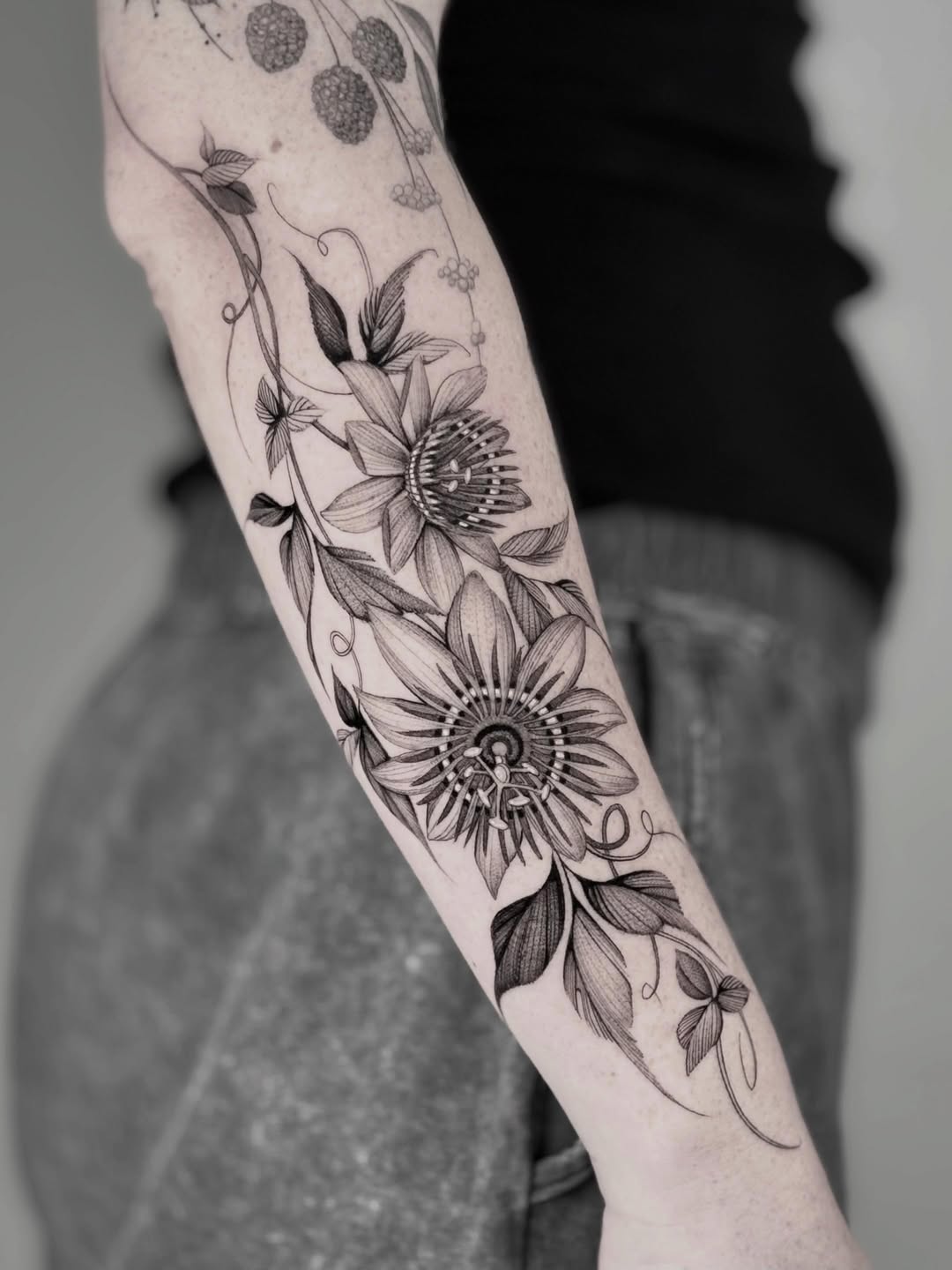 Tattoo by @brittnaami β black_and_grey, illustrative