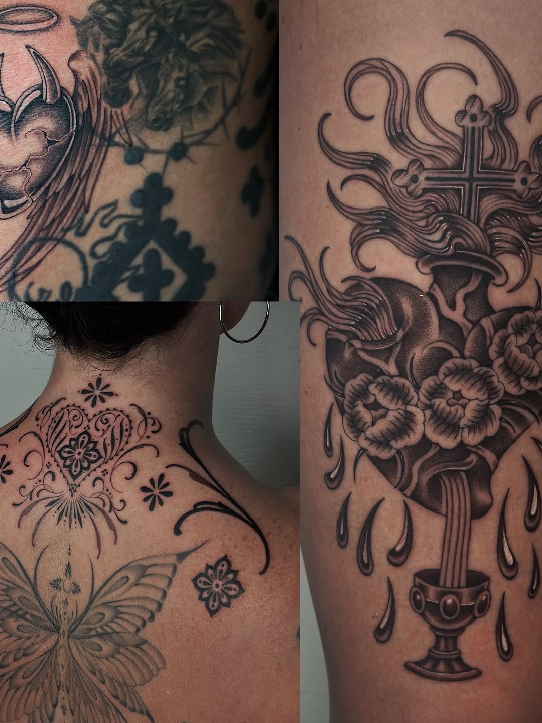Tattoo by @laurynjenesis — black_and_grey, illustrative