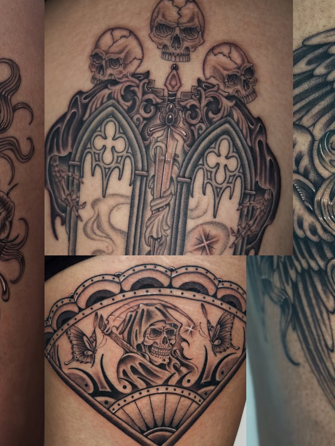 Tattoo by @laurynjenesis — black_and_grey, illustrative