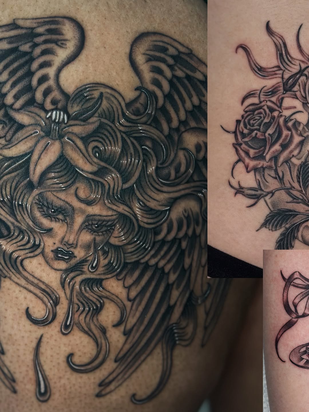 Tattoo by @laurynjenesis — black_and_grey, illustrative