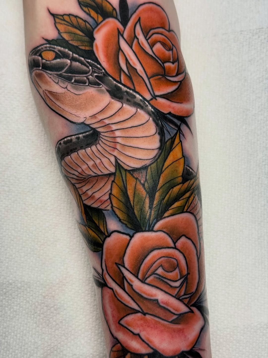 Tattoo by @justinhaytattoos โ american_traditional, illustrative