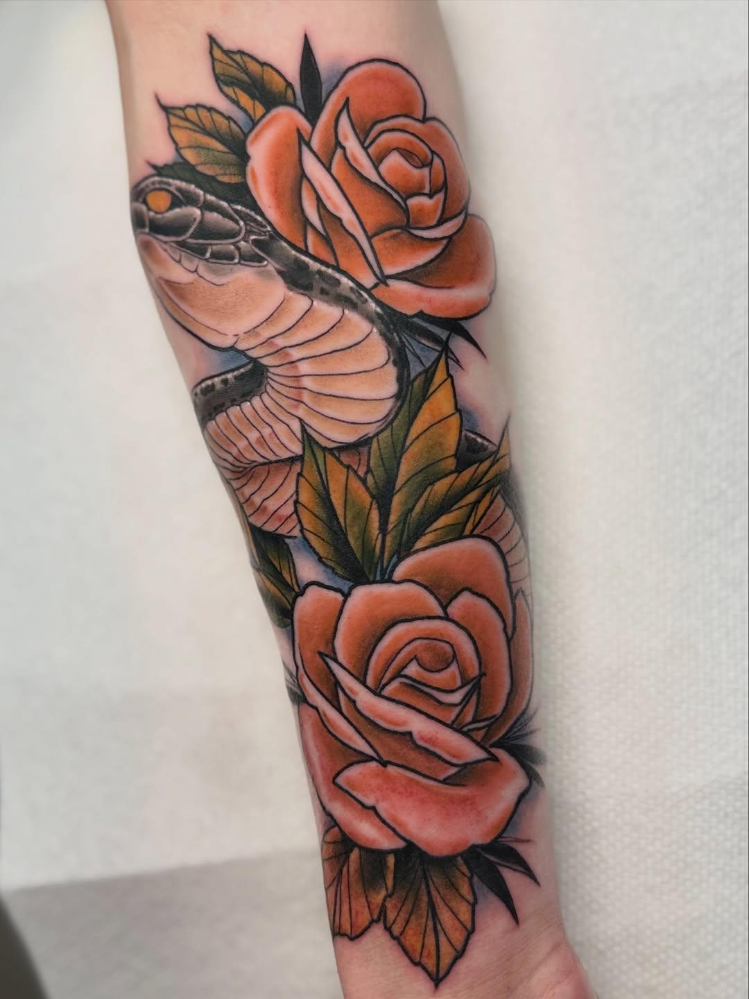Tattoo by @justinhaytattoos โ american_traditional, illustrative