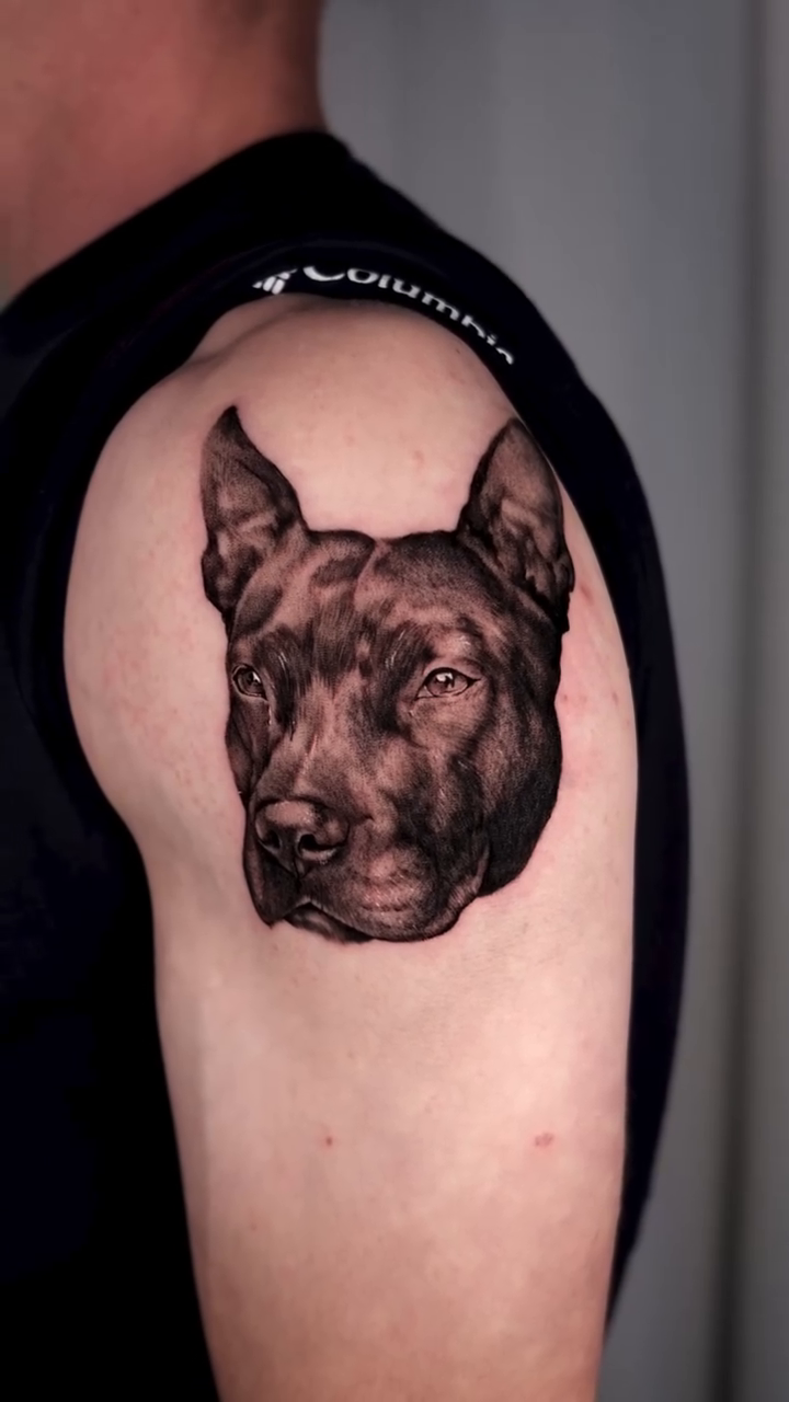 Tattoo by @aliceholdcrofttattoo — realism, black_and_grey
