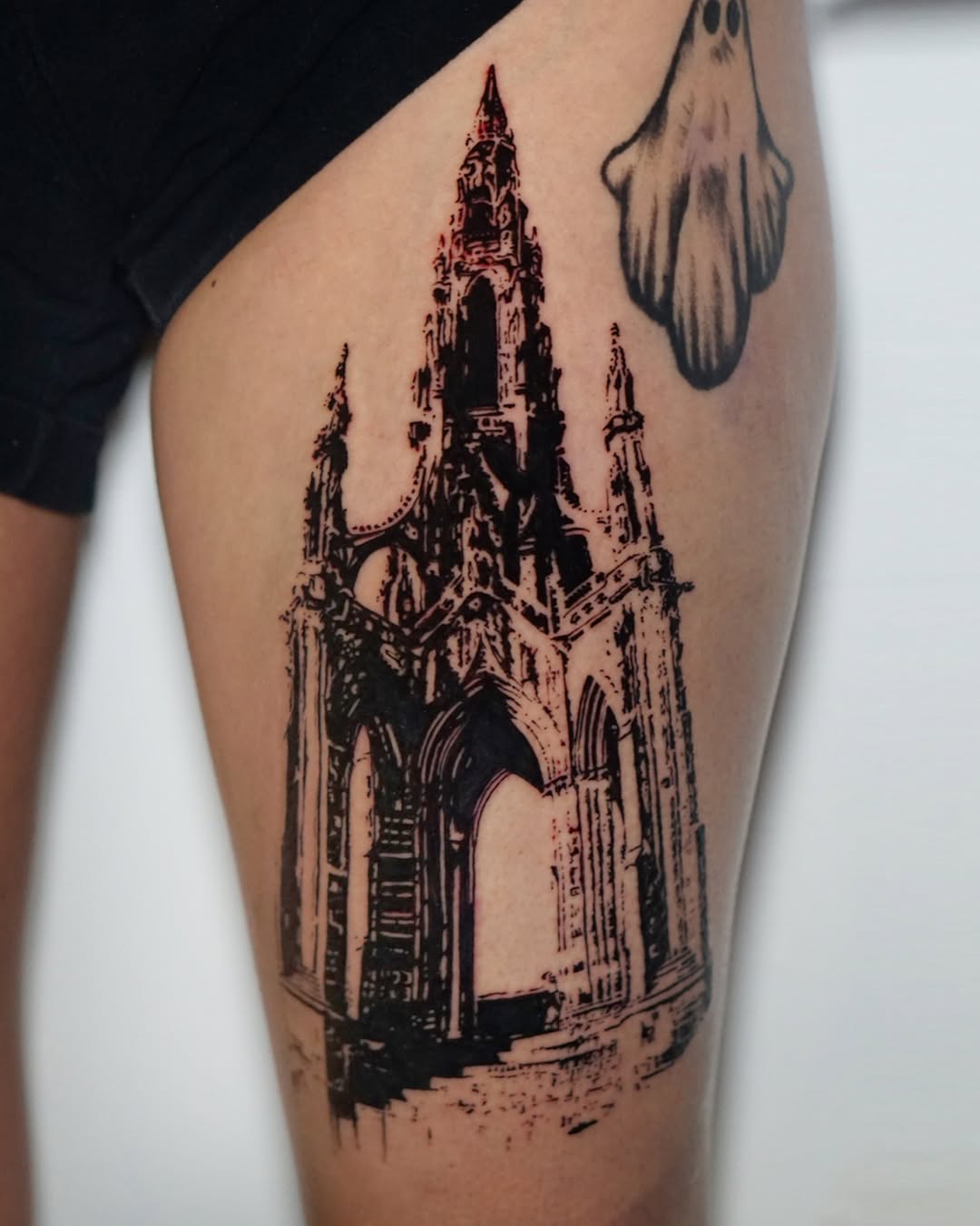 Tattoo by @theodrawsart โ blackwork