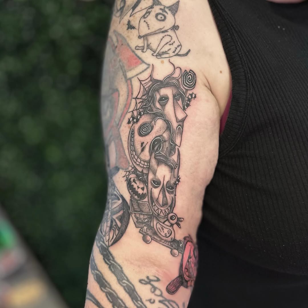 Tattoo by @livv_tattoos — dark_realism, black_and_grey