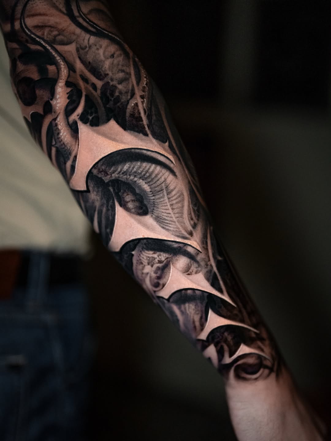Tattoo by @victorportugal — blackwork, dark_realism