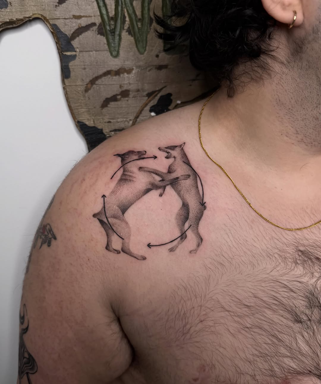 Tattoo by @oneheavytatty — dotwork