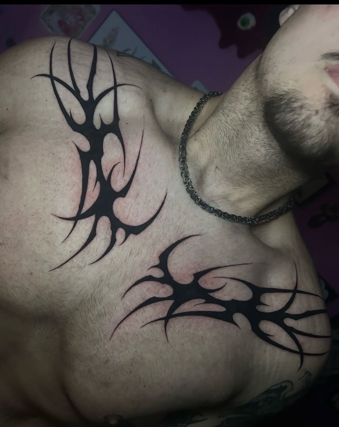 Tattoo by @heav3ntatts — tribal, blackwork