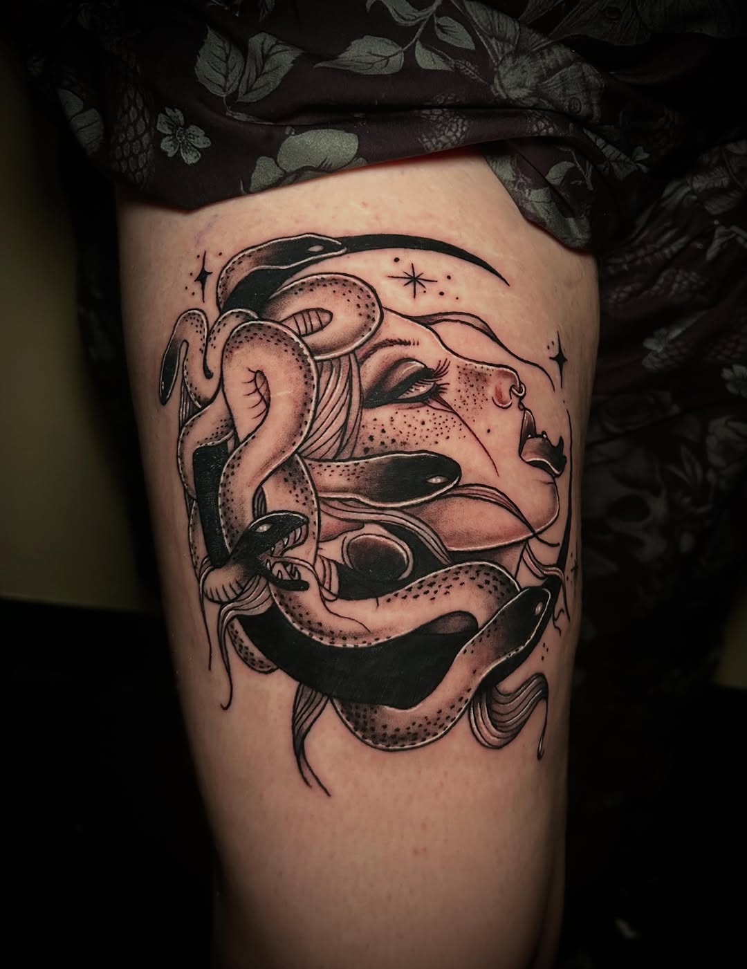 Tattoo by @amry.tattoos โ black_and_grey, dark_realism