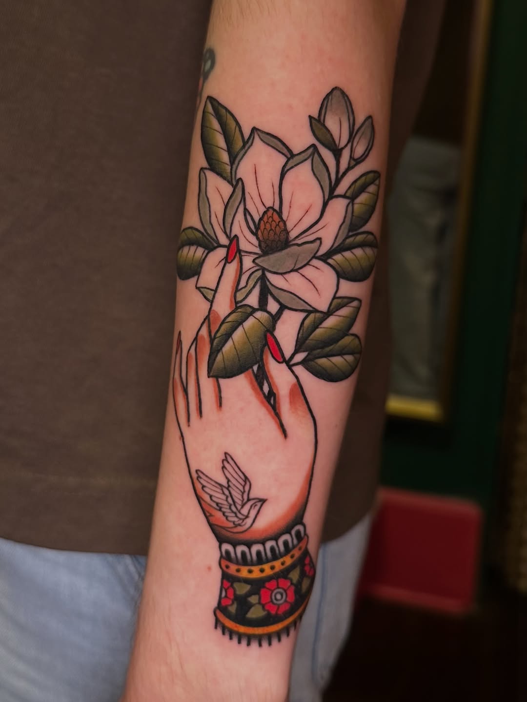 Tattoo by @malerietattoos โ american_traditional, illustrative