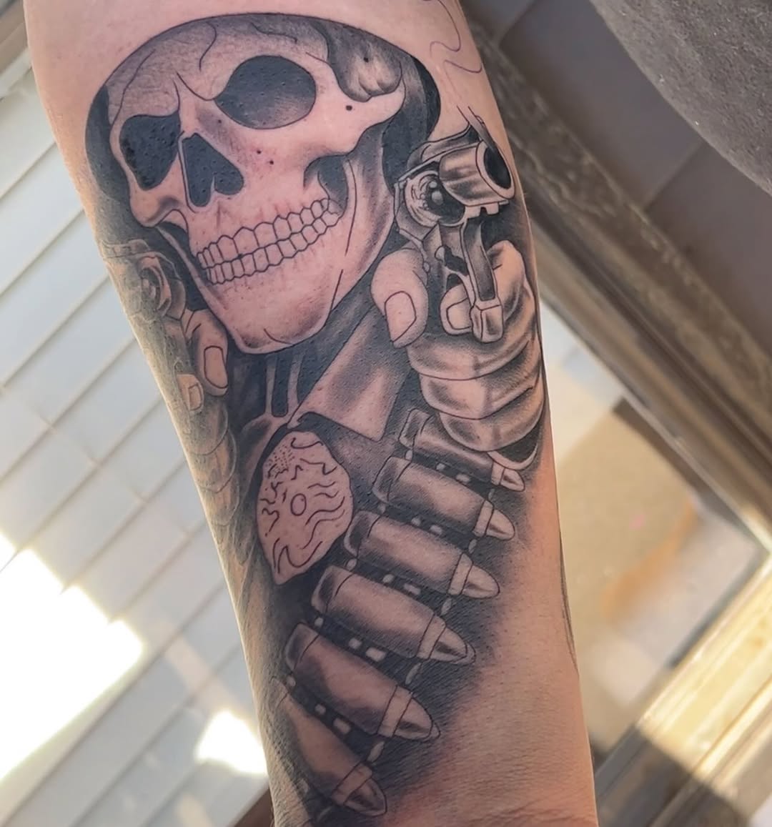Tattoo by @inkbydevin_ โ black_and_grey