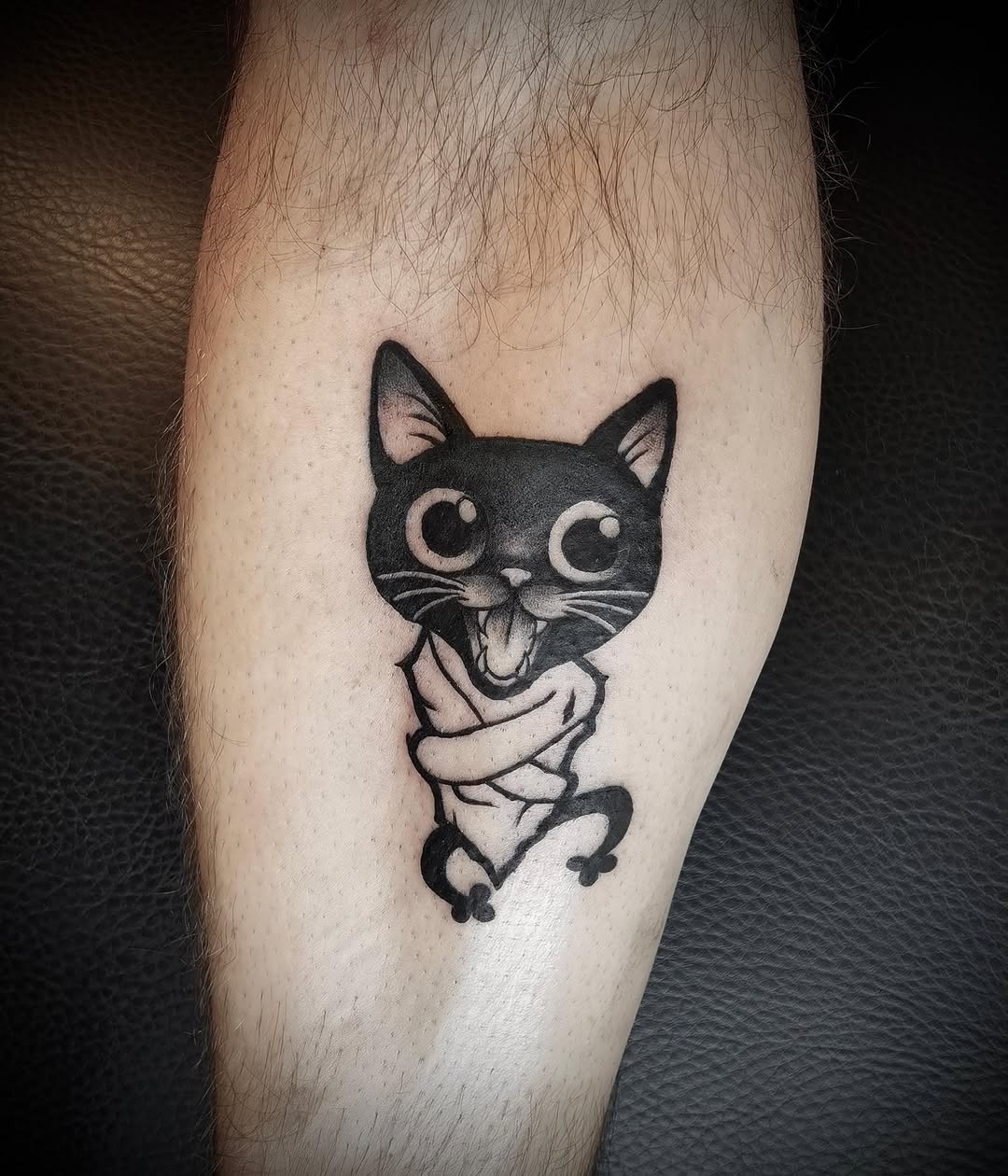 Tattoo by @ink.of.winchester — illustrative, blackwork