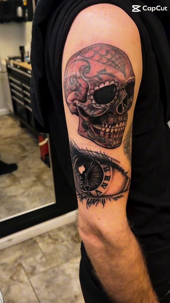Tattoo by @krystalkoffinea โ black_and_grey, realism
