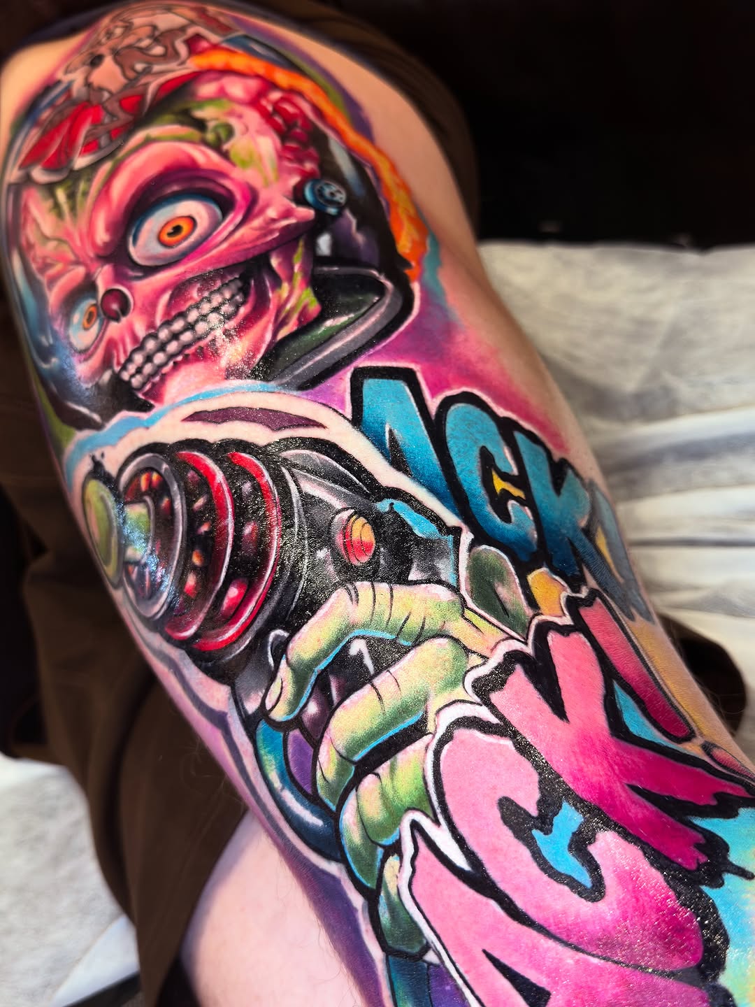 Tattoo by @tattoosbydonnie โ new_school