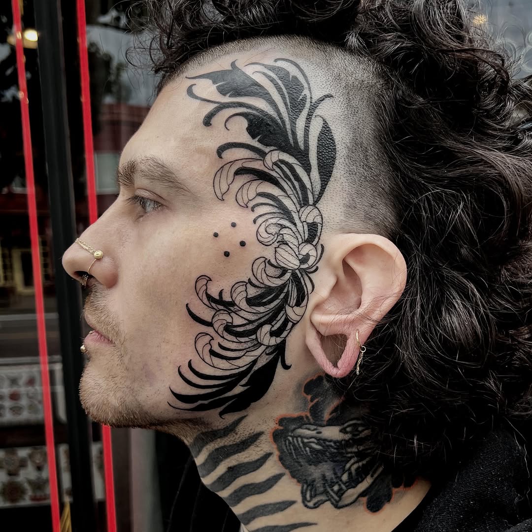 Tattoo by @joncrooktattoo โ blackwork, japanese_irezumi