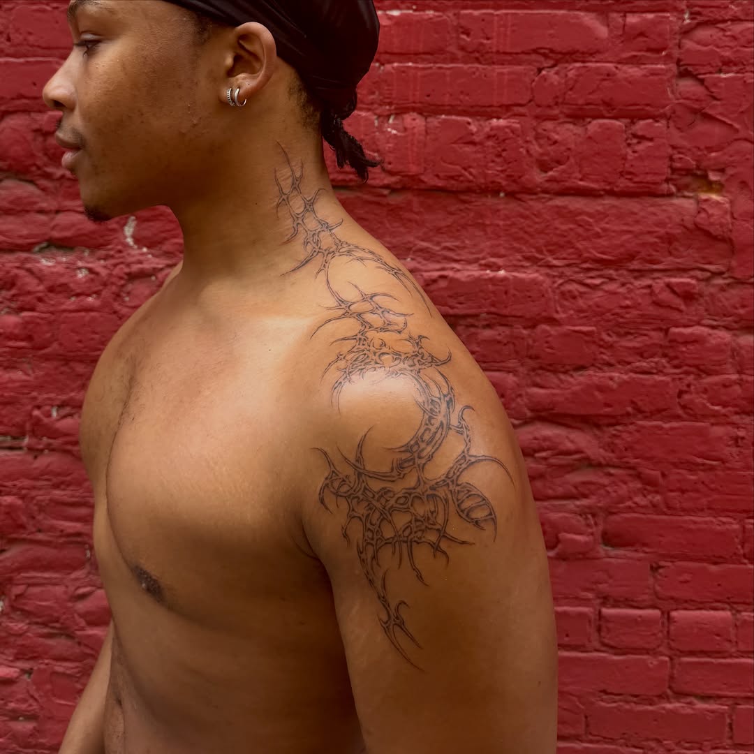 Tattoo by @fairygodfather.ink — blackwork, ornamental