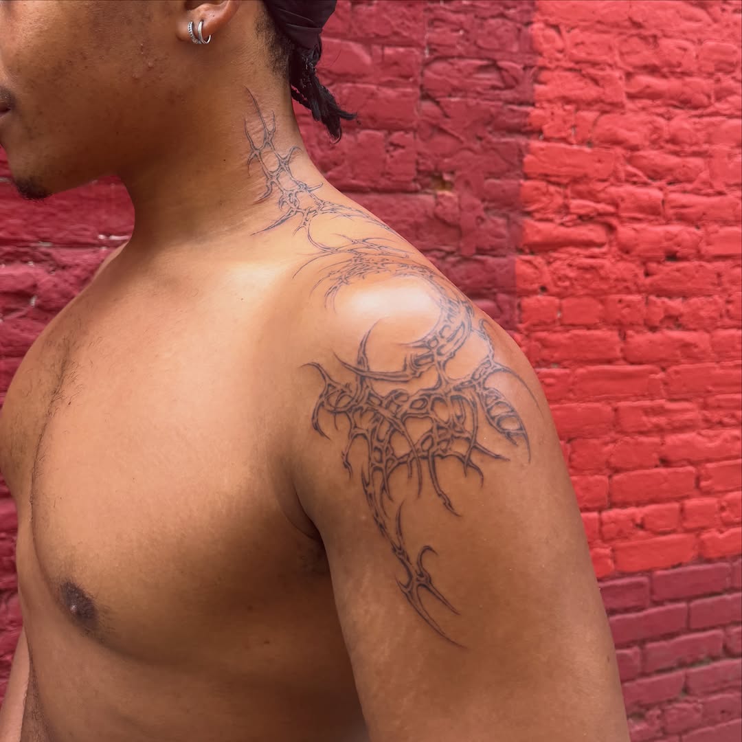 Tattoo by @fairygodfather.ink — blackwork, ornamental