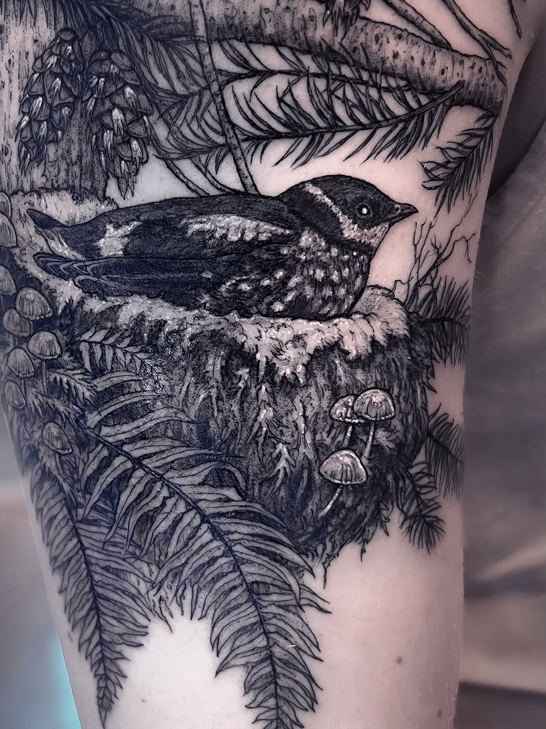 Tattoo by @thedimforest β realism, black_and_grey