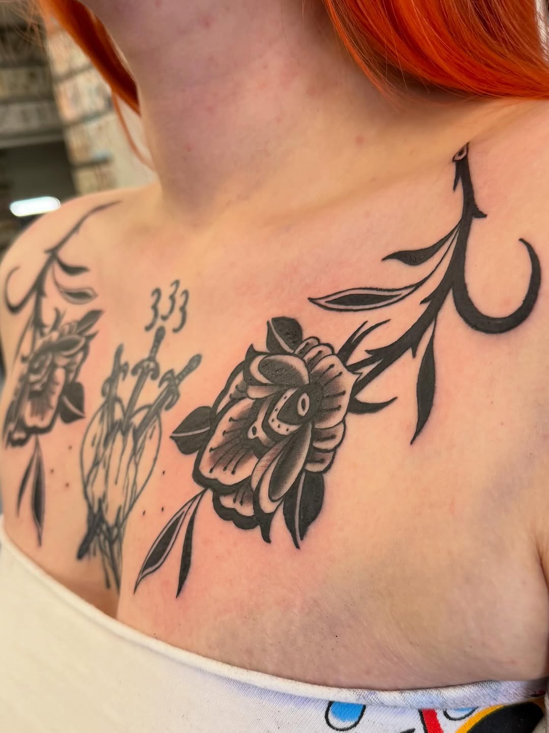Tattoo by @debbie.does.flash โ american_traditional, black_and_grey