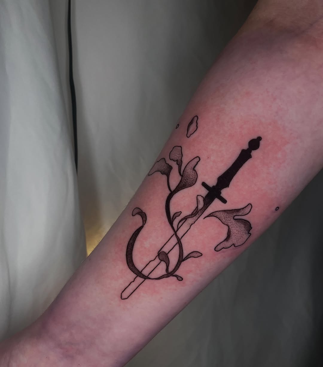 Tattoo by @pitypostcard โ black_and_grey, illustrative