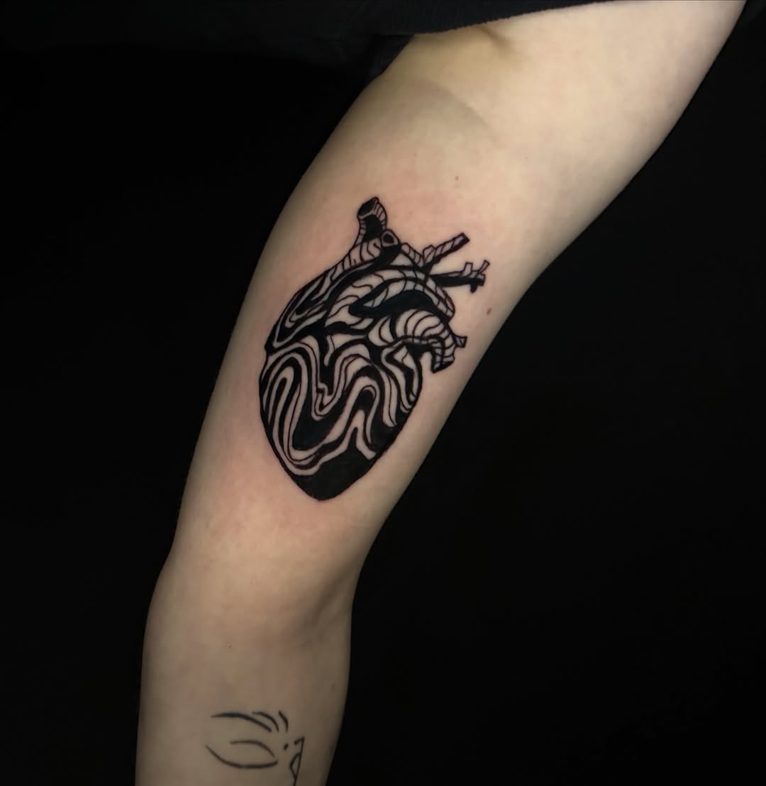 Tattoo by @worth.4ever — blackwork, geometric