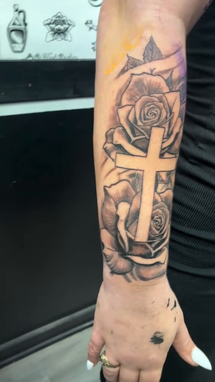 Tattoo by @trae_980 β black_and_grey, realism