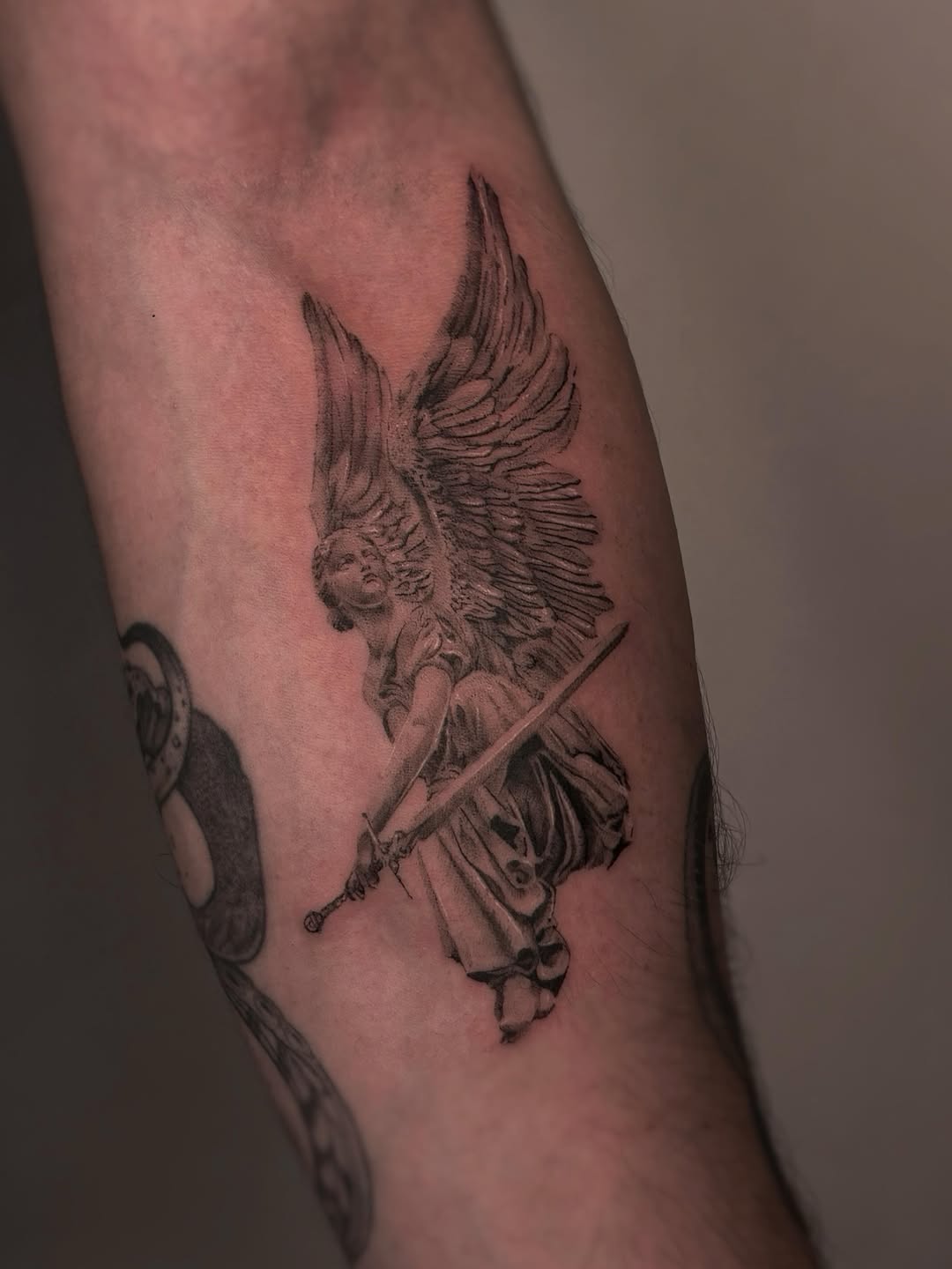 Tattoo by @tattedbygnyc โ realism, black_and_grey