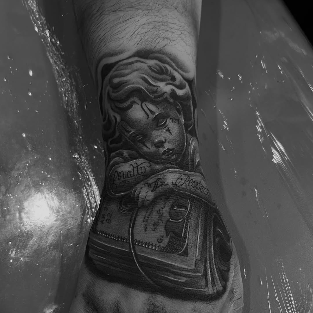 Tattoo by @acruz_707 โ chicano, realism