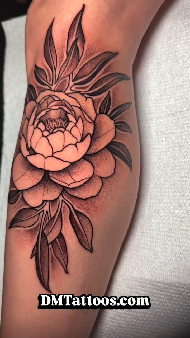 Tattoo by @davidmushaneytattoos — black_and_grey, illustrative