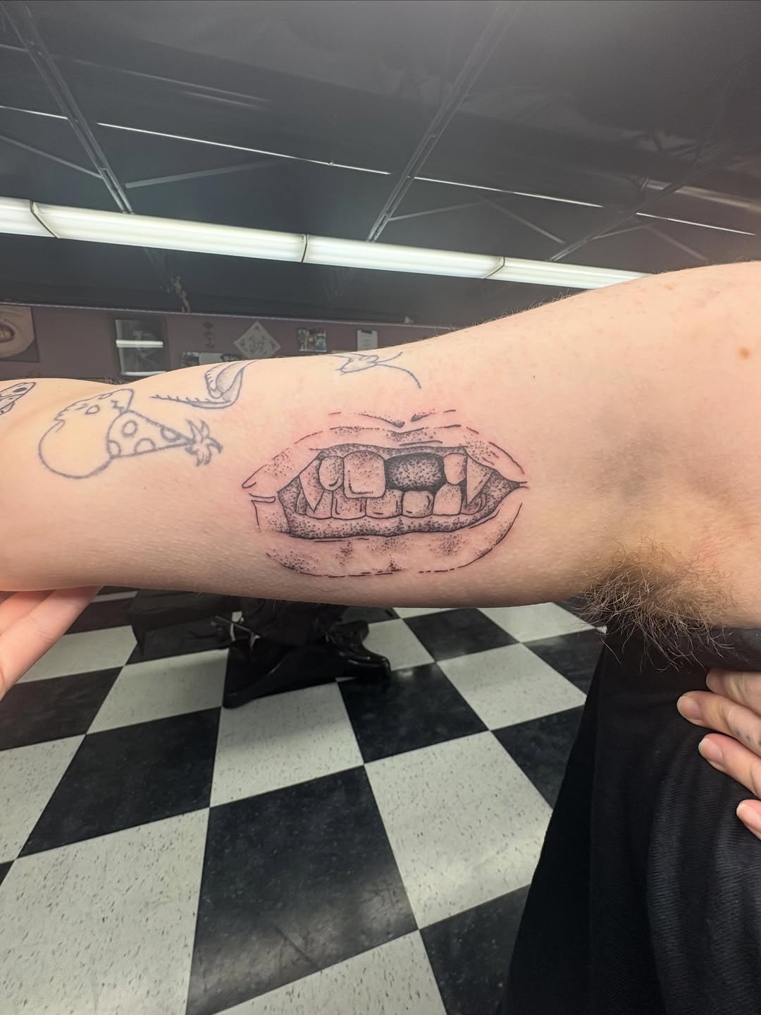 Tattoo by @radioactivewastemachine — illustrative, black_and_grey