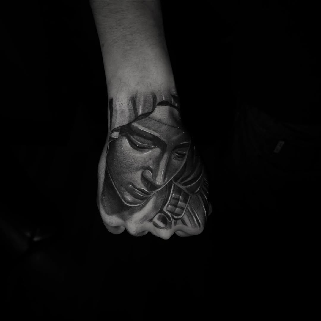 Tattoo by @acruz_707 โ realism, black_and_grey