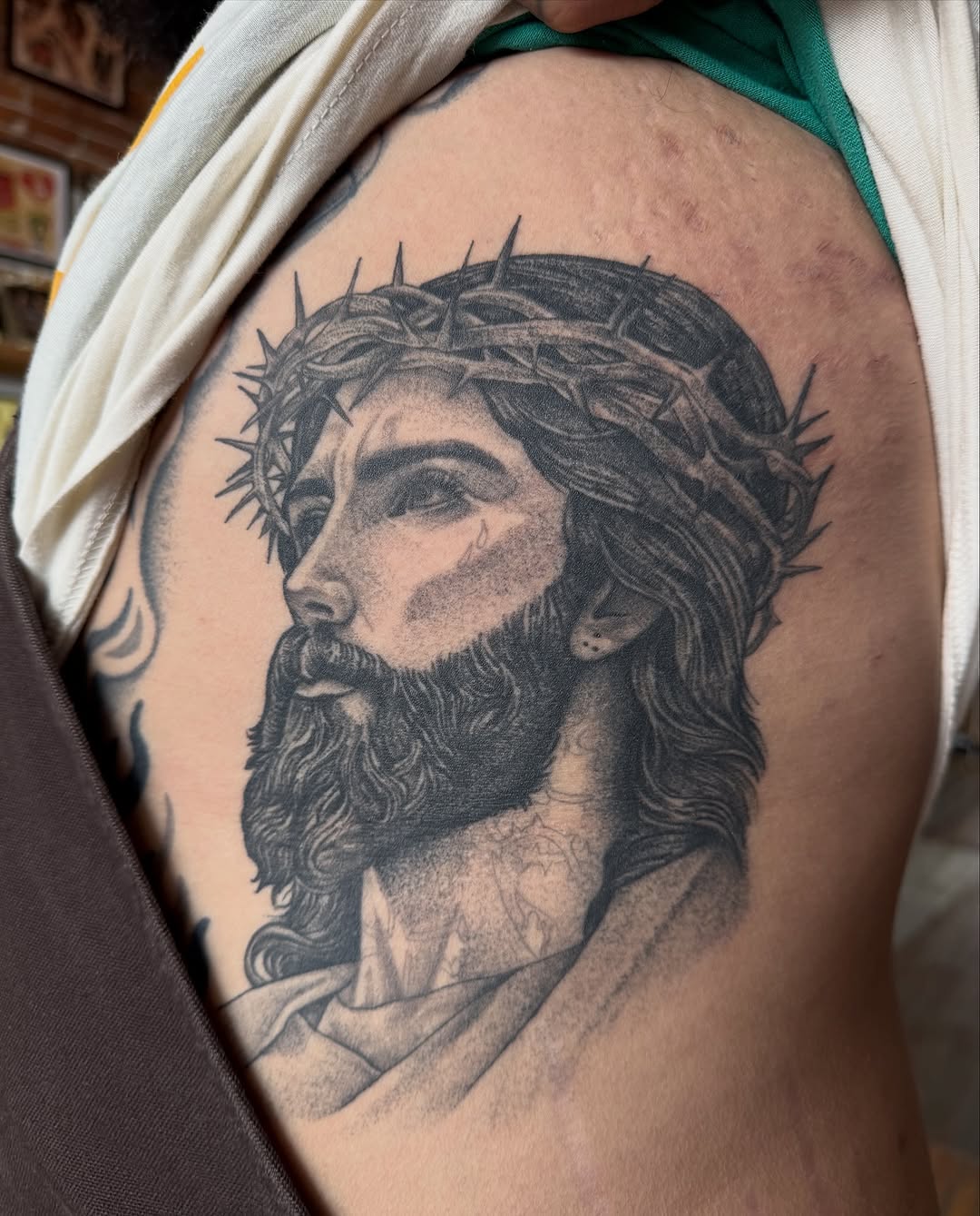Tattoo by @midwestnash_ — realism, black_and_grey