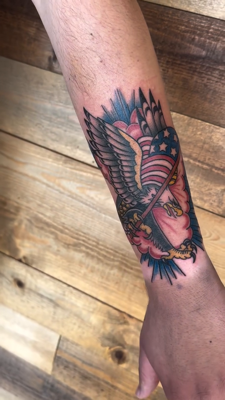 Tattoo by @7th_heaven_tattoo — american_traditional, illustrative
