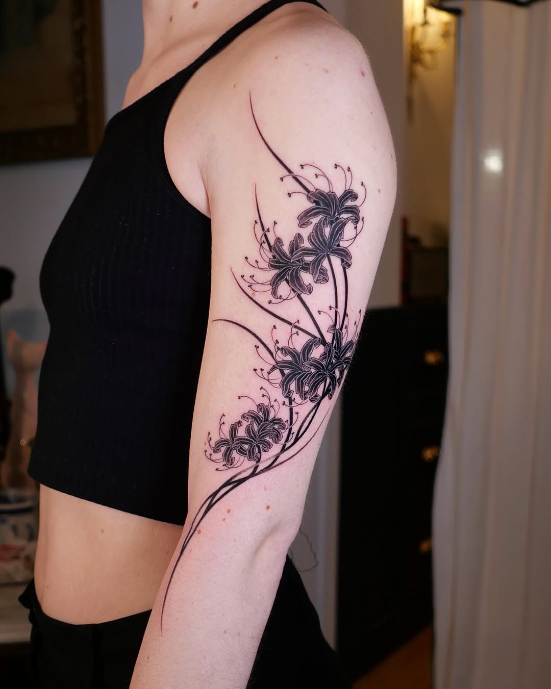 Tattoo by @nuga_ttt — black_and_grey, fine_line
