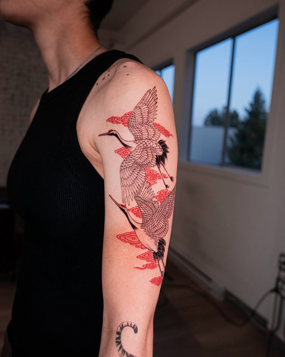 Tattoo by @nuga_ttt — japanese_irezumi, fine_line