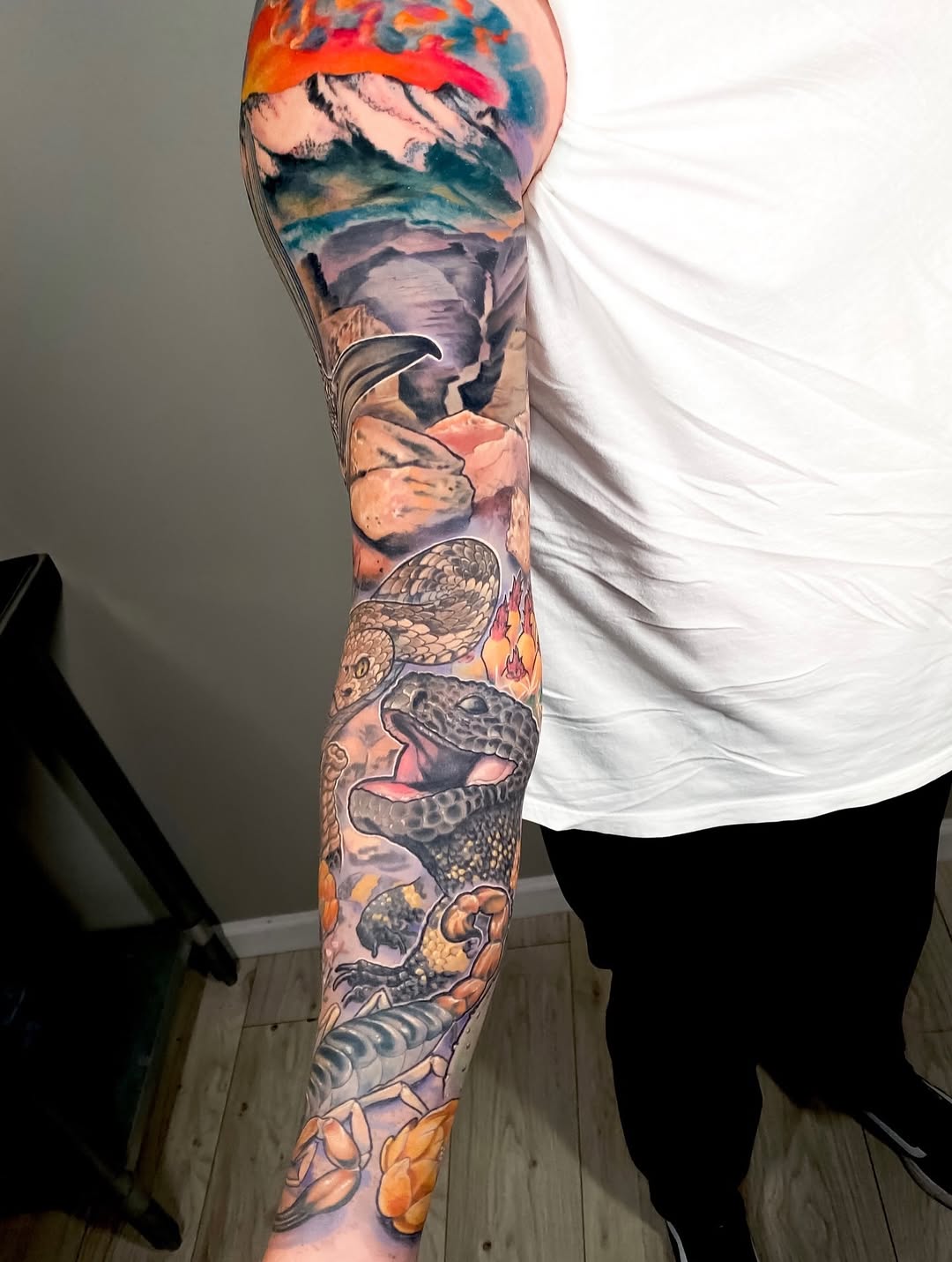 Tattoo by @ericjamestattooer — realism, trash_polka