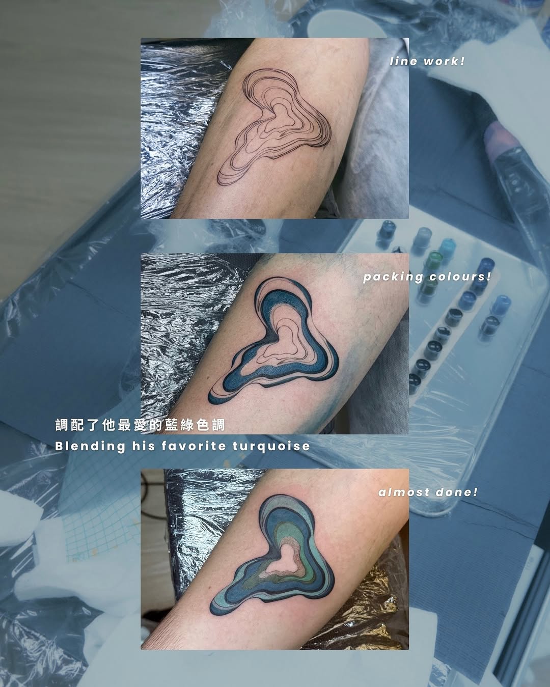 Tattoo by @gumu.ink โ geometric, abstract