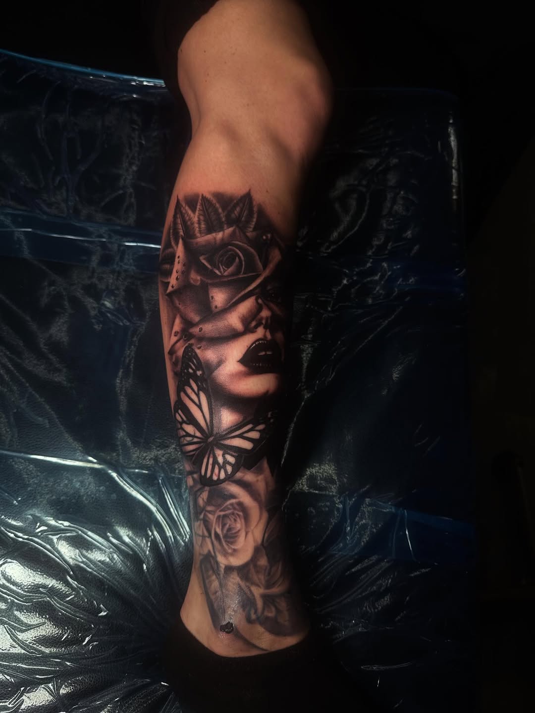 Tattoo by @daggerface_toon — realism, black_and_grey
