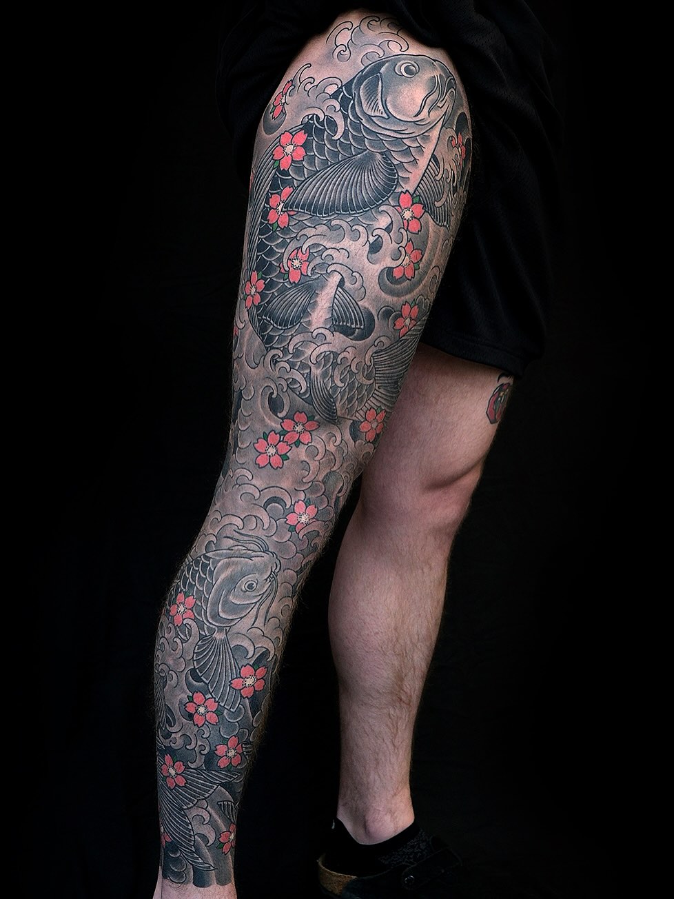 Tattoo by @ericklynchtattoos — japanese_irezumi, black_and_grey