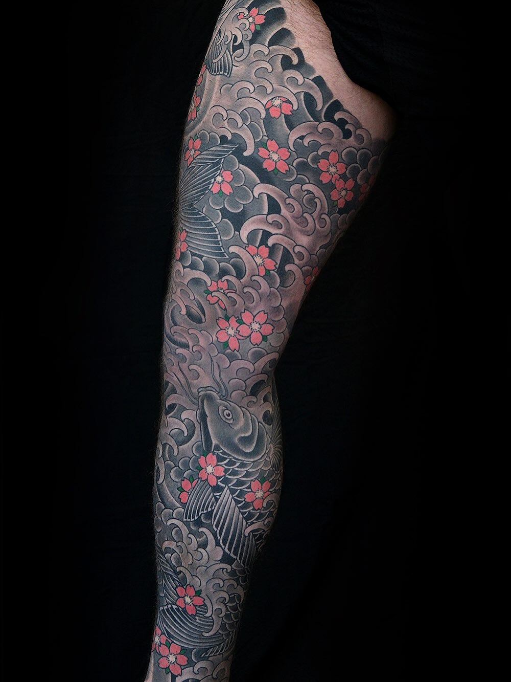 Tattoo by @ericklynchtattoos — japanese_irezumi, black_and_grey