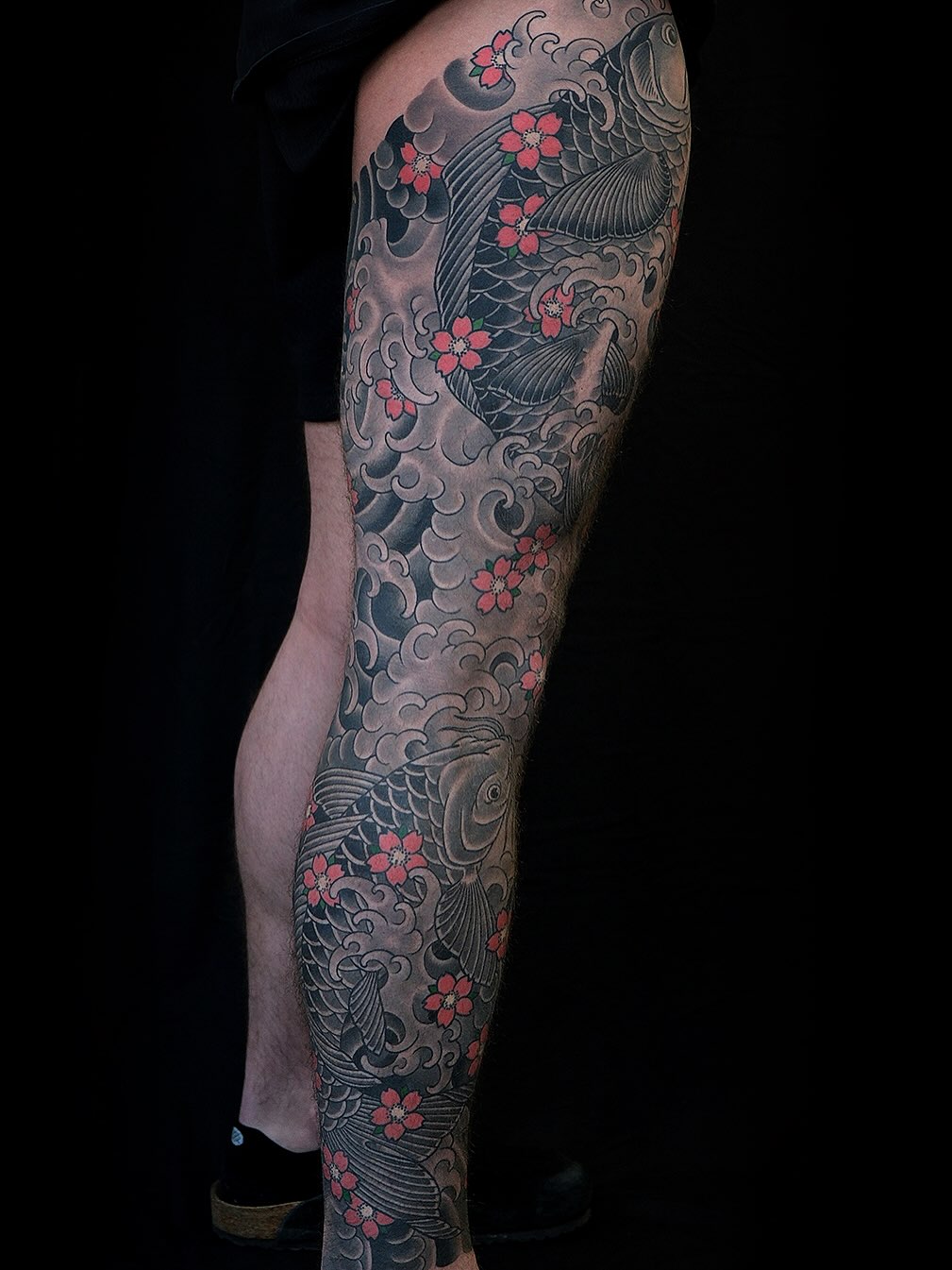 Tattoo by @ericklynchtattoos — japanese_irezumi, black_and_grey