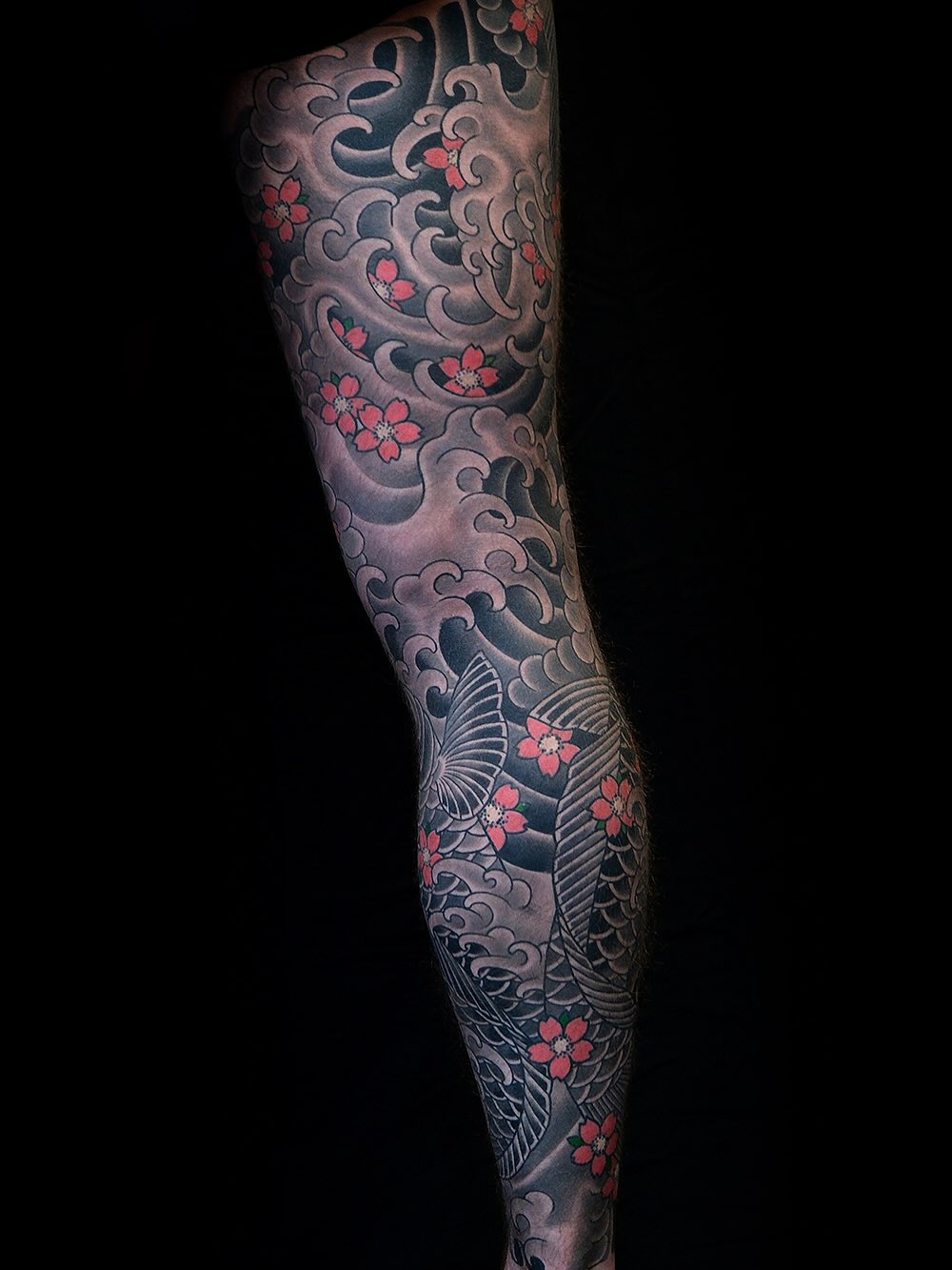 Tattoo by @ericklynchtattoos — japanese_irezumi, black_and_grey
