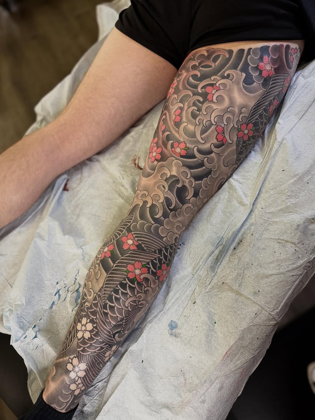 Tattoo by @ericklynchtattoos — japanese_irezumi, black_and_grey