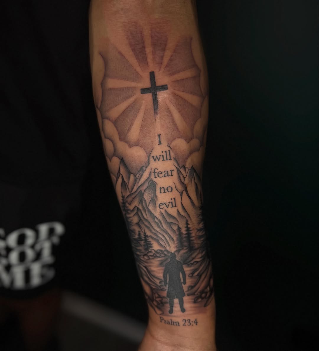 Tattoo by @tattedbytorii — black_and_grey, illustrative