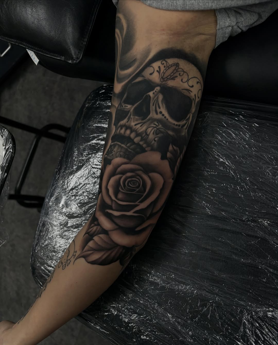 Tattoo by @bradbodenbendertattoos — black_and_grey, realism