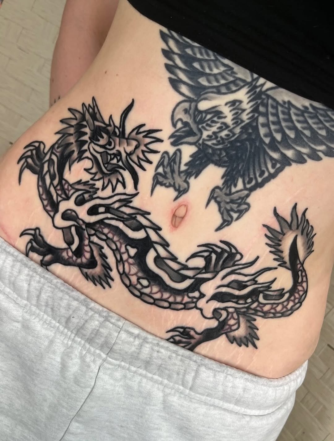 Tattoo by @charlieotattoos — american_traditional, black_and_grey