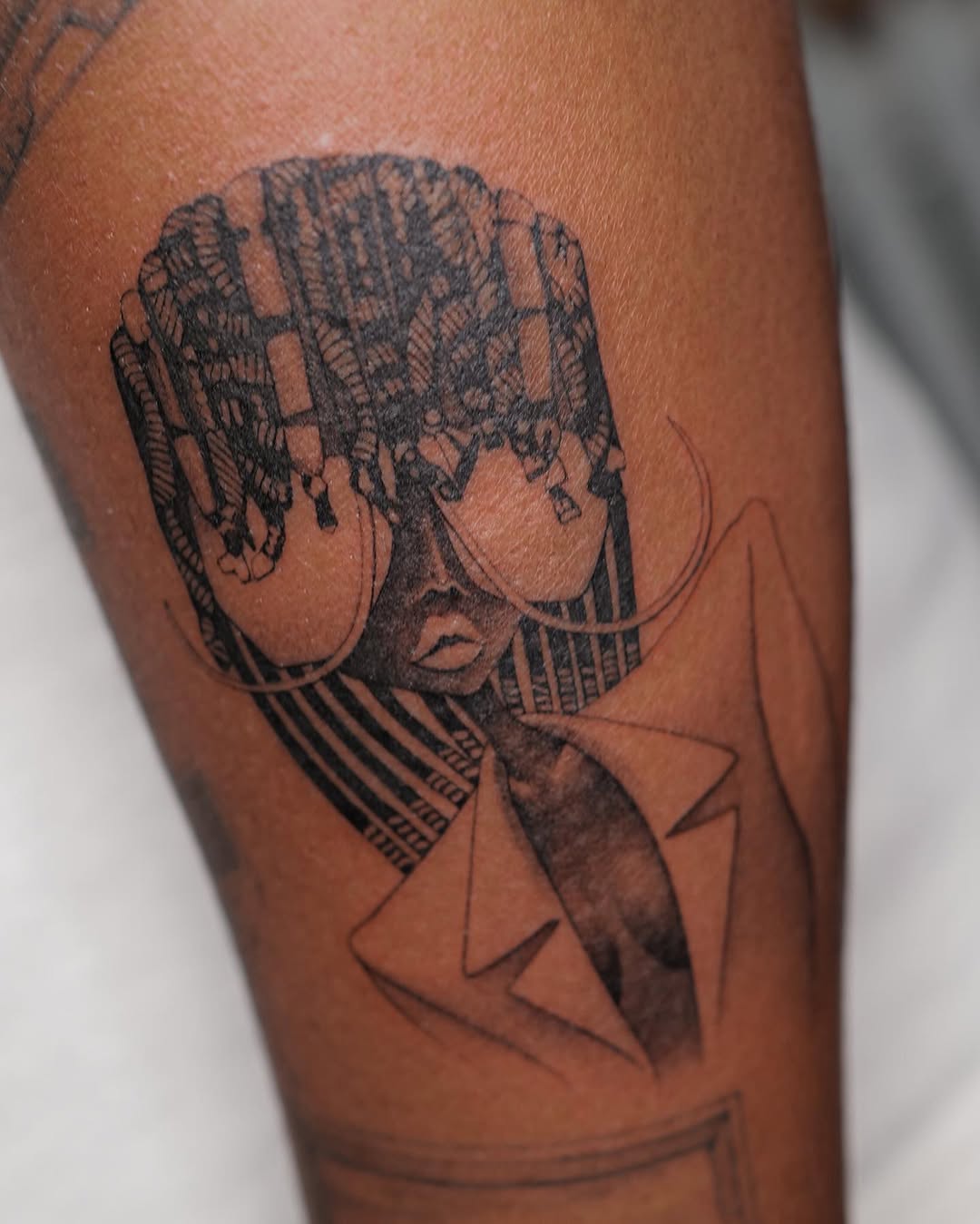 Tattoo by @jjjaylud — black_and_grey, chicano