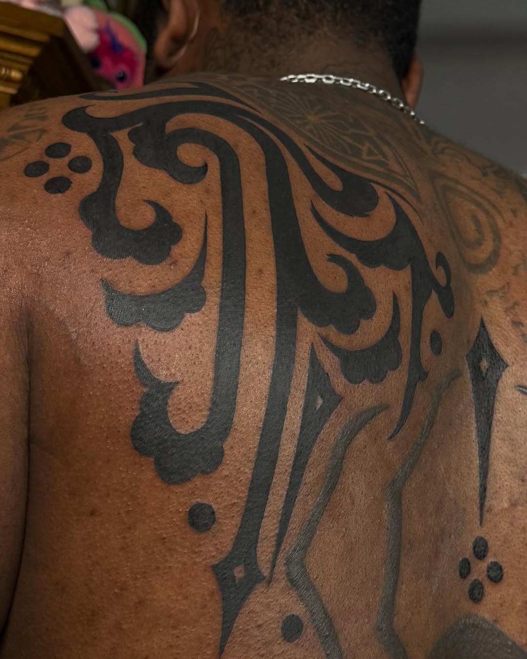 Tattoo by @dimsouls — blackwork, tribal