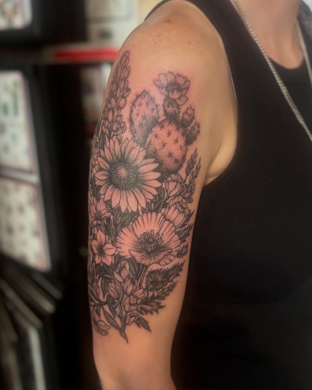Tattoo by @tiaxcave — illustrative, black_and_grey